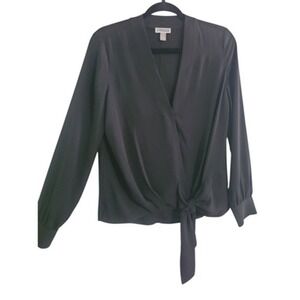 Chelsea28 Women's  Long Sleeve‎ Blouse Black size S